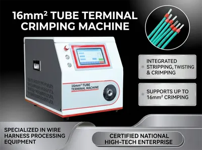 Poloautomatický krimpovací stroj na předizolační svorky WPM-5-40