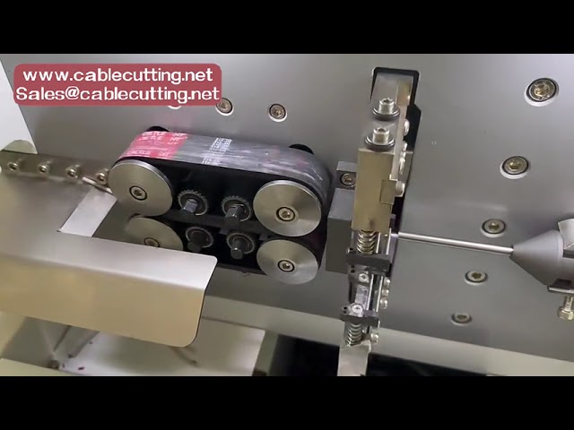 Electric Cable Cut and Jacket Strip Insulation Removing Equipment | Wire Cutting and Stripping Machine