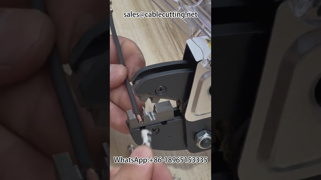 Terminal Crimping Machine for Crimp Insert Spring Terminals | Wire Processing Automation