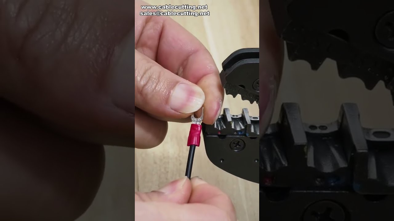 Univerzální elektrický krimpovací stroj na koncovky s počítadlem a více nástroji #továrna #stroj