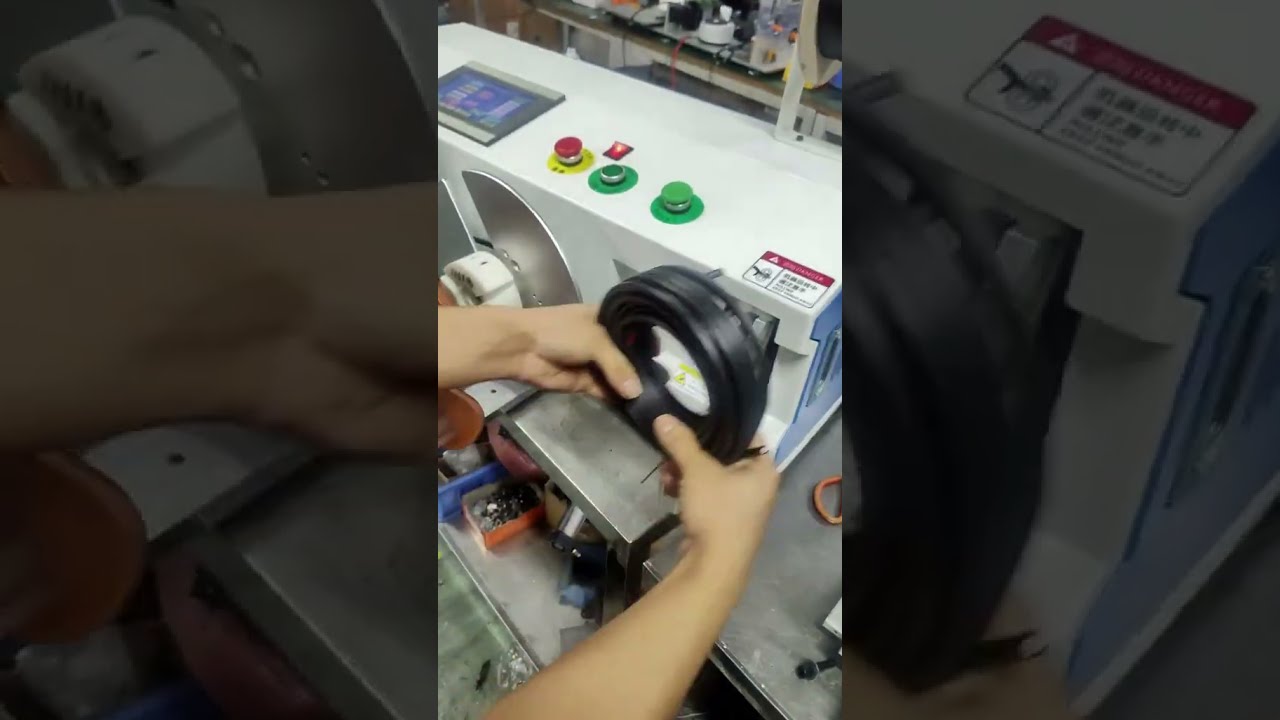 Efficient Wire Coiling and Binding Machine for Power Cords and Cables