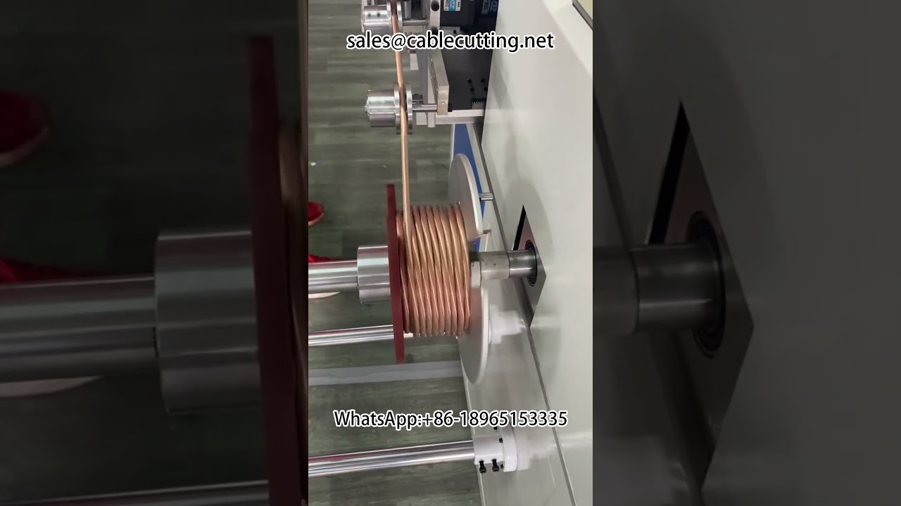 Automatic Meter Counting and Arranging Wire Winding Machine for Large to Small Rolls