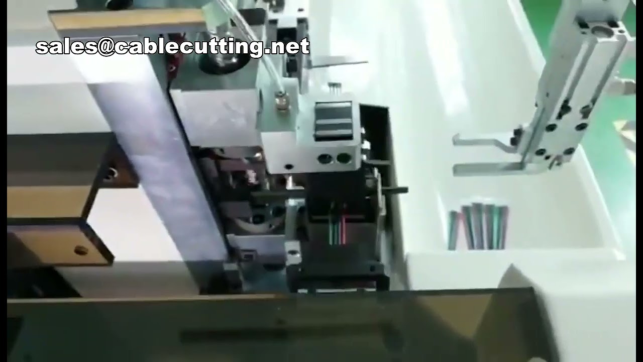 Automatic Single Head Wire Stripping Cutting Crimping Terminal Housing Inserting Machine