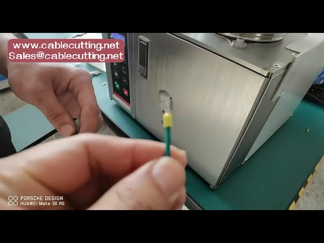 Semi-Automatic Pre-Insulated Wire Terminal Stripping and Crimping Machine