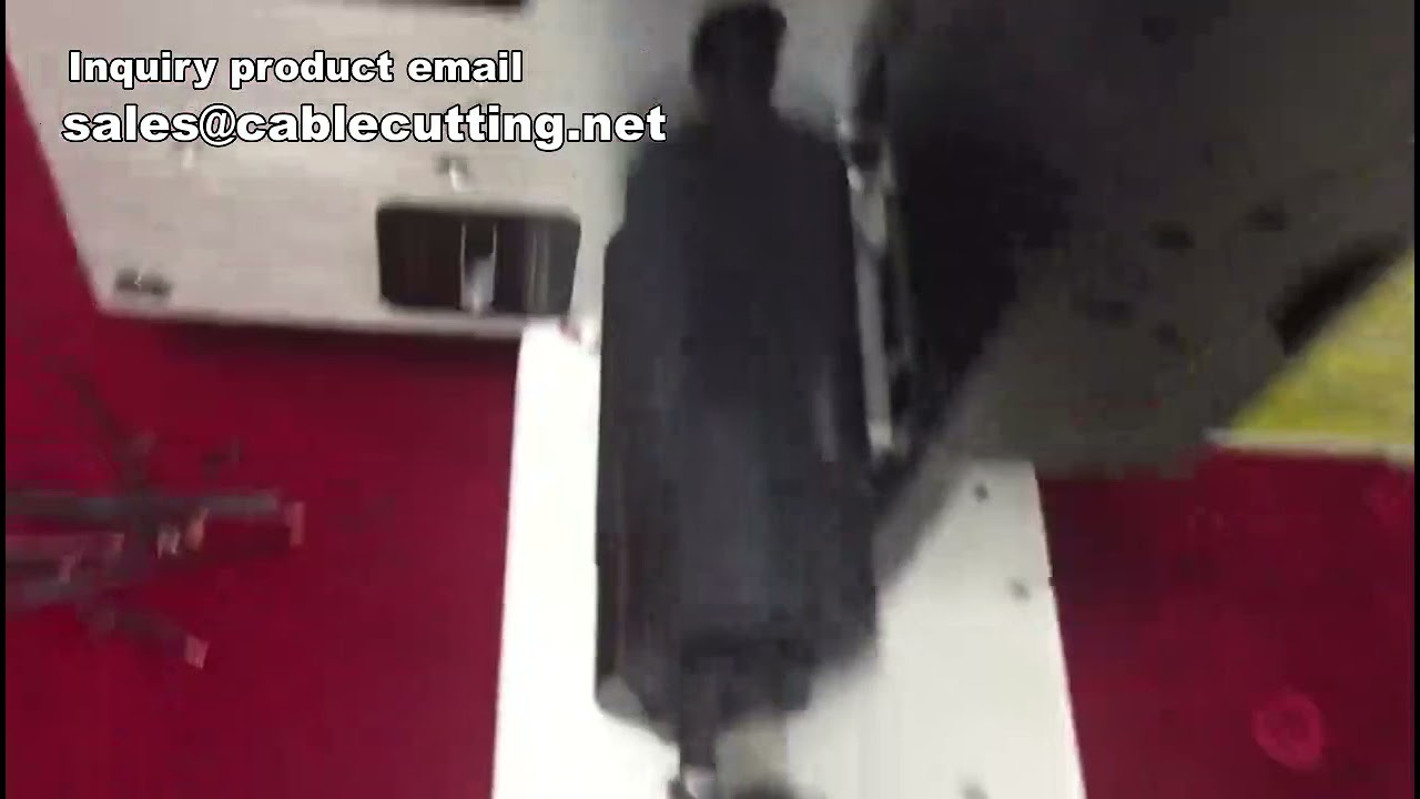 Automatic Computerized Cable Wire Cutting, Skinning, and Twisting Machine