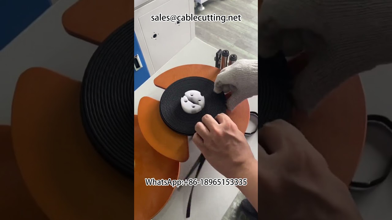 Automatický stroj na pálení plochých kabelů | Zpracování síťových a HDMI kabelů