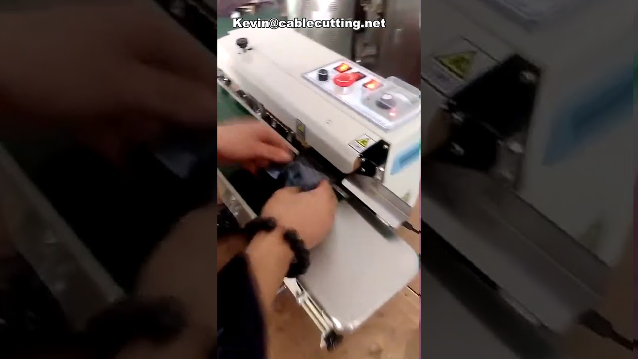 Automatic Continuous Food Aluminum Foil Pouch PVC Film Packaging Heat Sealer