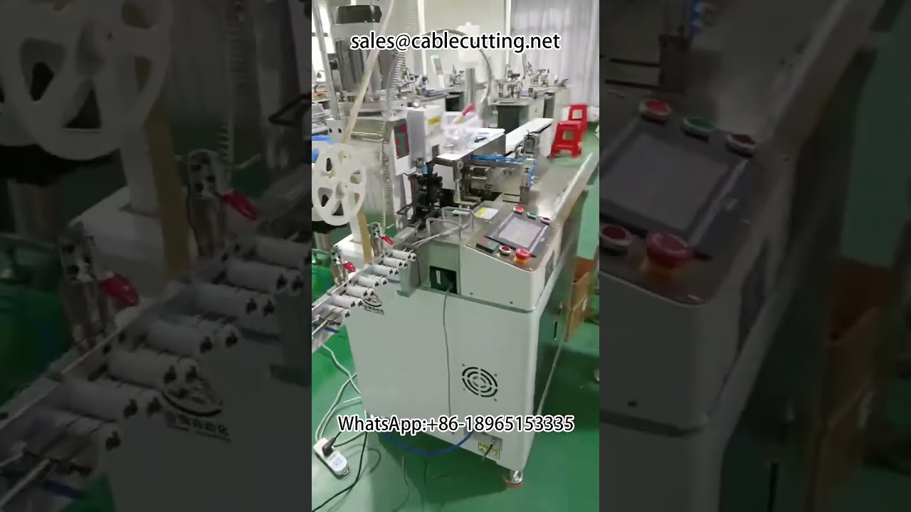 Automatické zpracování kabelových svazků | Krimpovací a odizolovací zařízení #odizolovacíStroj #krimpovacíStroj #automatizace