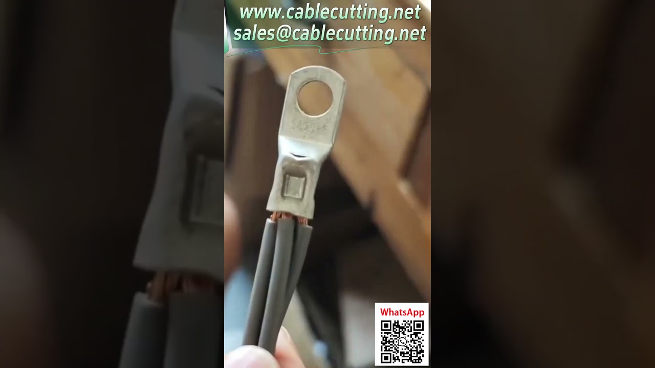 Pneumatický krimpovací stroj – ukázka krimpování 0,25–25 mm² | #automatizace