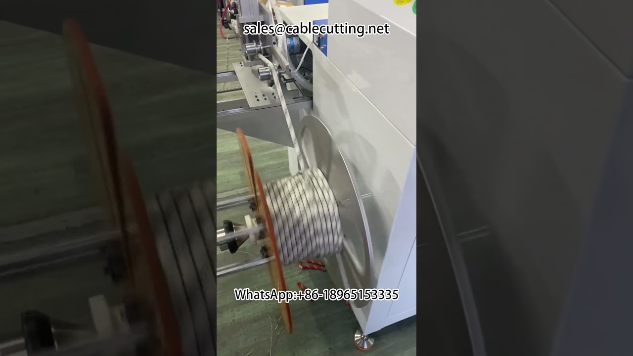 Stroj na počítání metrů a navíjení bezpečnostních lan – přesná navíječka pro kabely a dráty