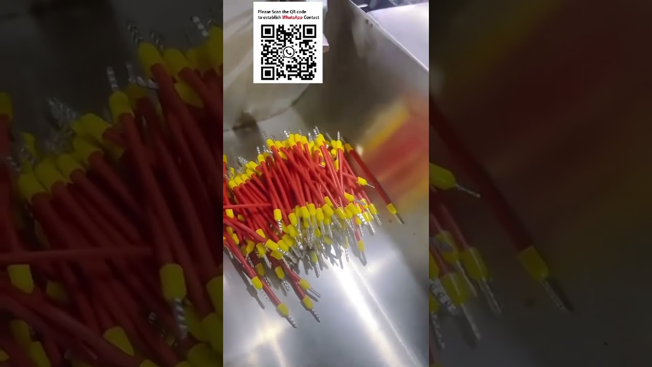 Plně automatický oboustranný krimpovací stroj na trubkové koncovky v pásu
