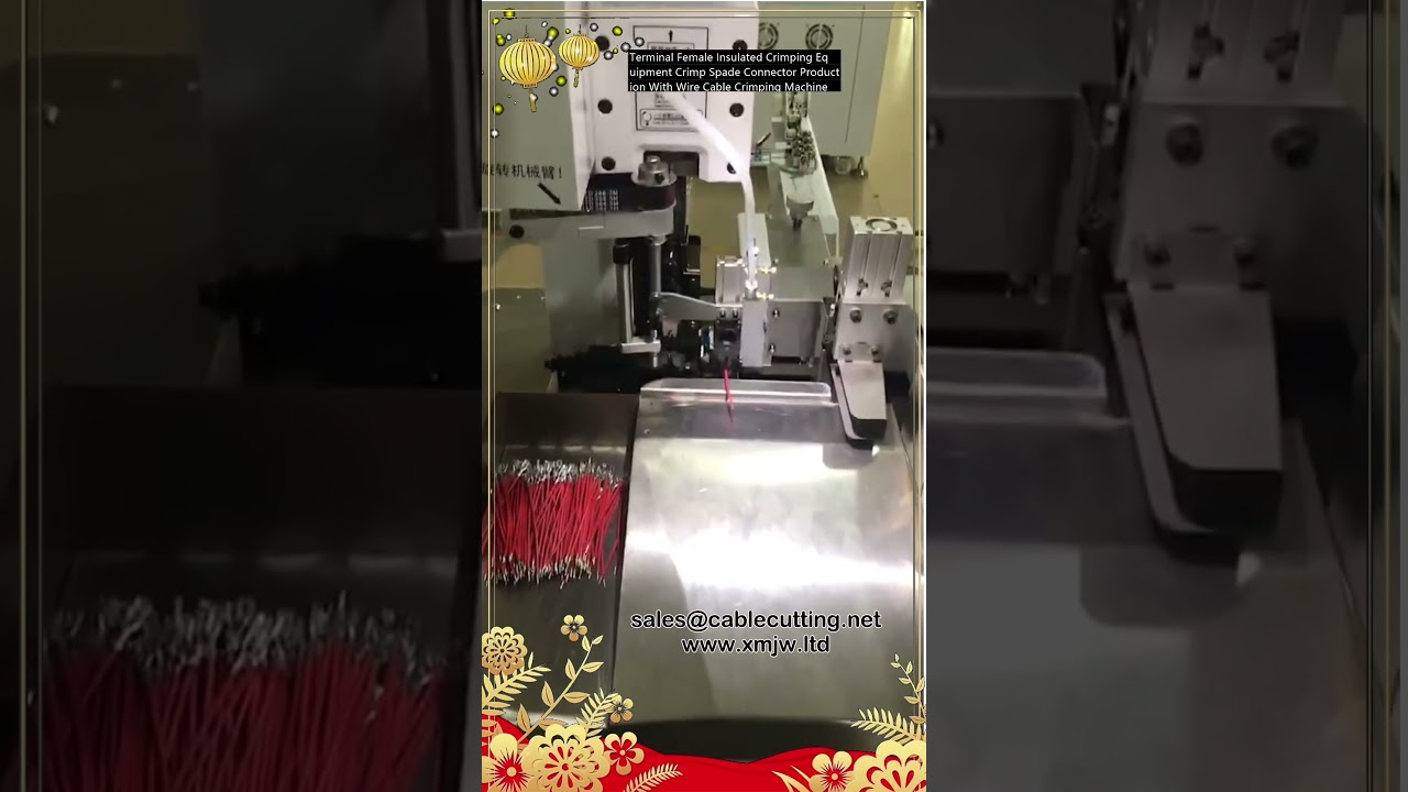 Automated Terminal Female Insulated Crimping Equipment for Spade Connector Production