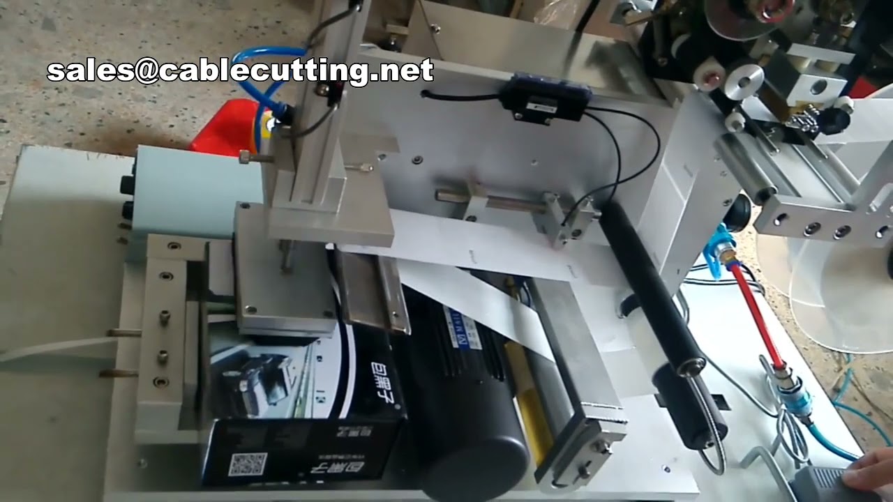 Manual Flat Surface Labeling and Printing Machine for Square Bottles