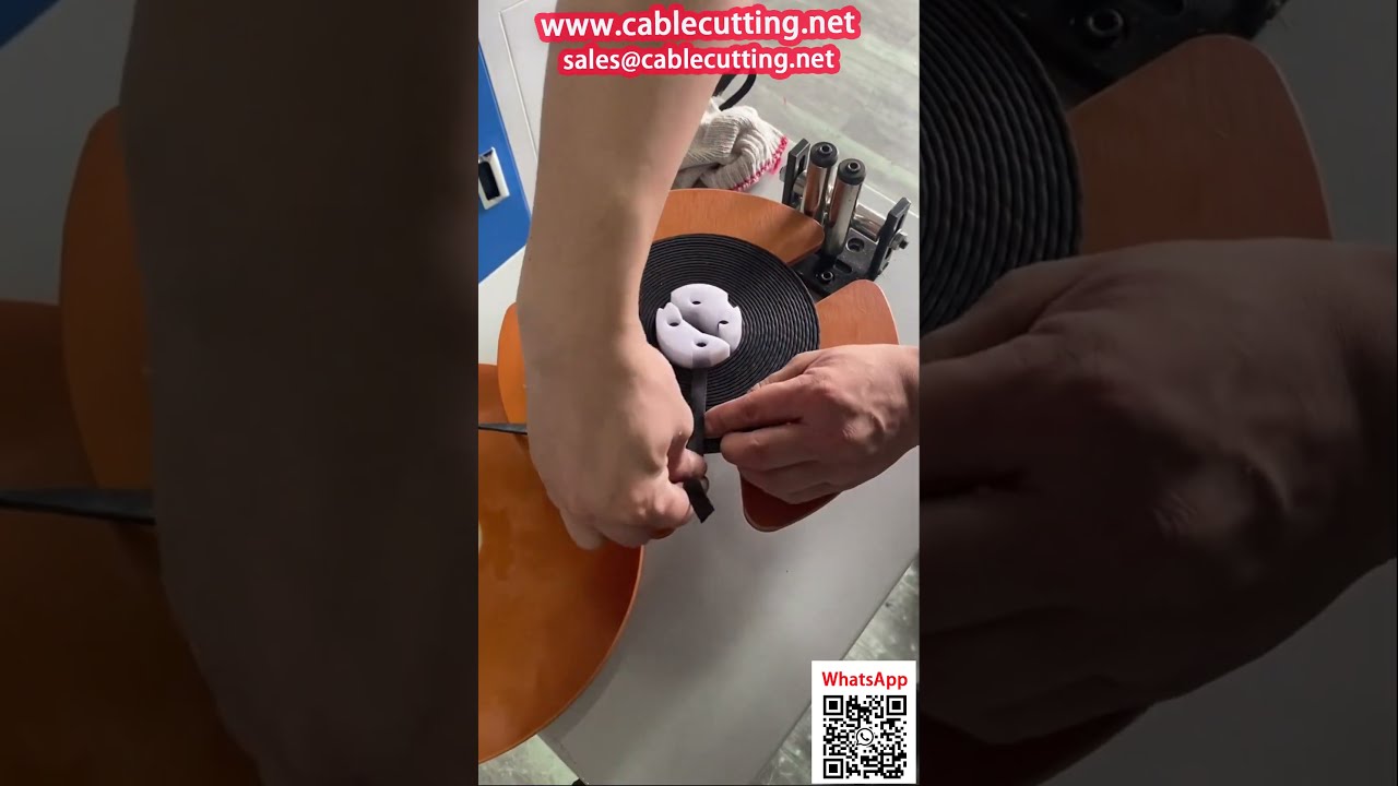 Flat Cable Coiling Machine for Power, HDMI, and Data Cables
