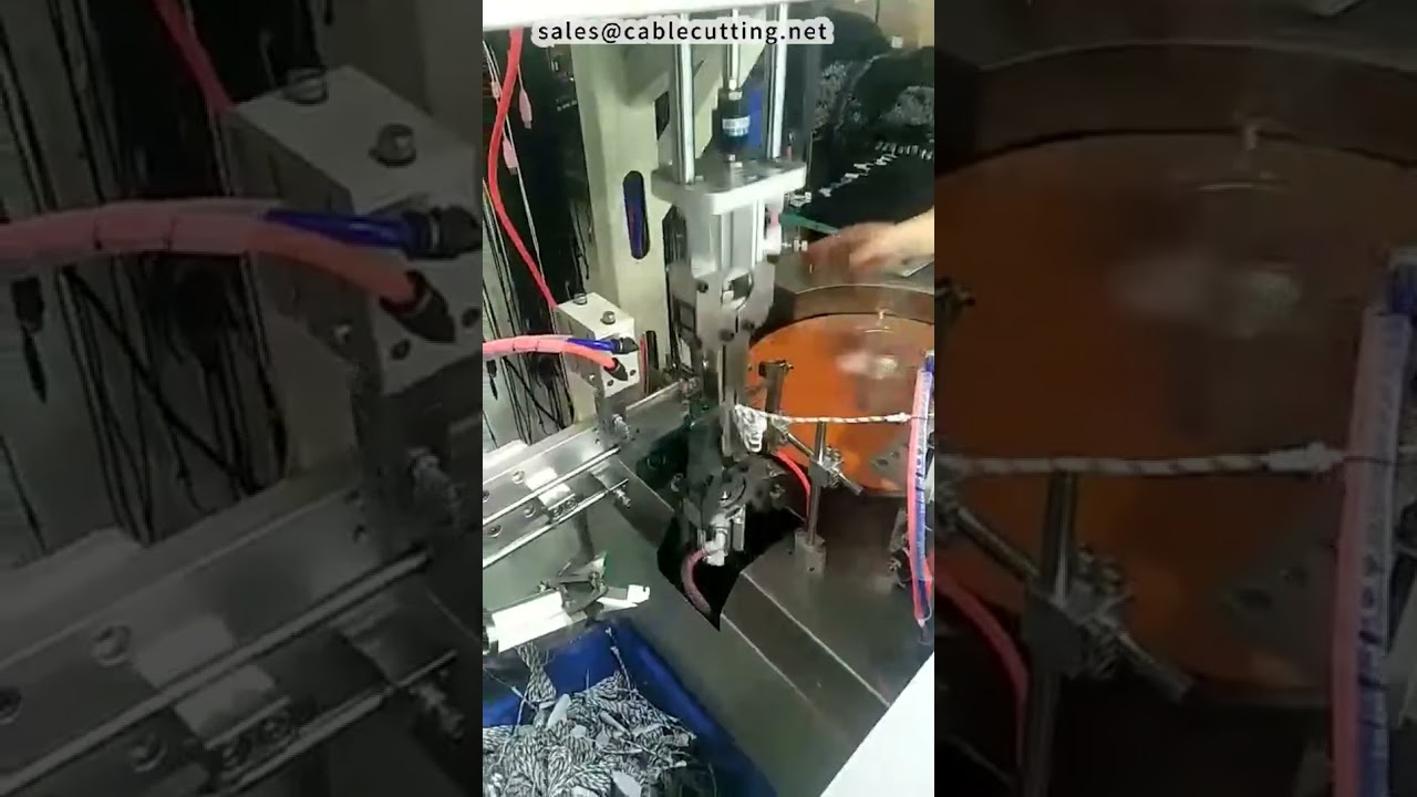 Plně automatický stroj na navíjení a vázání drátu – ukázka, obsluha jen vkládá materiál