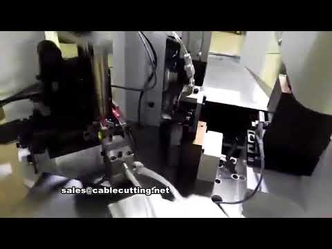 Plně automatický dvouhlavý krimpovací stroj pro AWG 14 až 32 - oboustranné krimpování konců vodičů