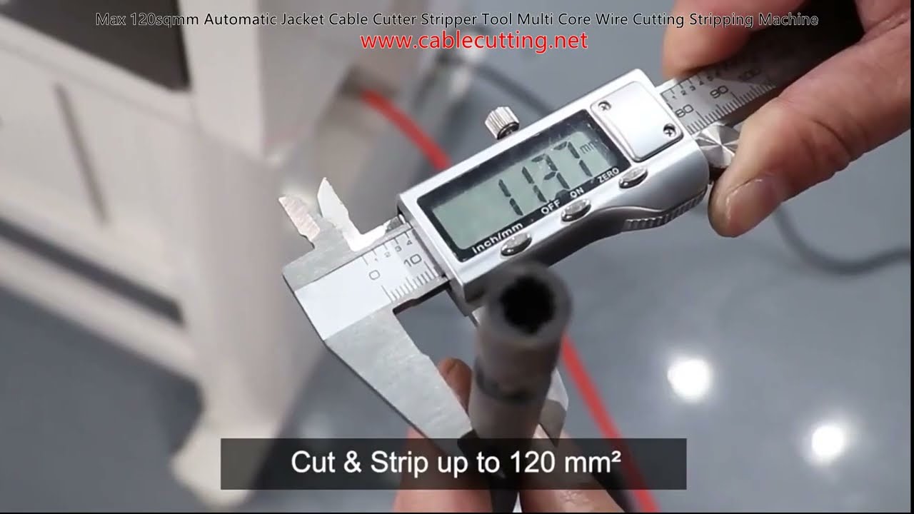 Automatický odizolovač a řezač kabelů do 120 mm² – pro vícežilové vodiče
