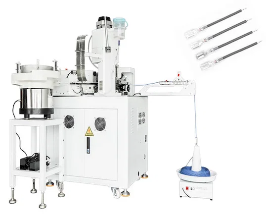 Automatický stroj na nasazování kabelových návleček, skávání a cínování WPM-018HS - Automatický stroj na krimpování vodičů