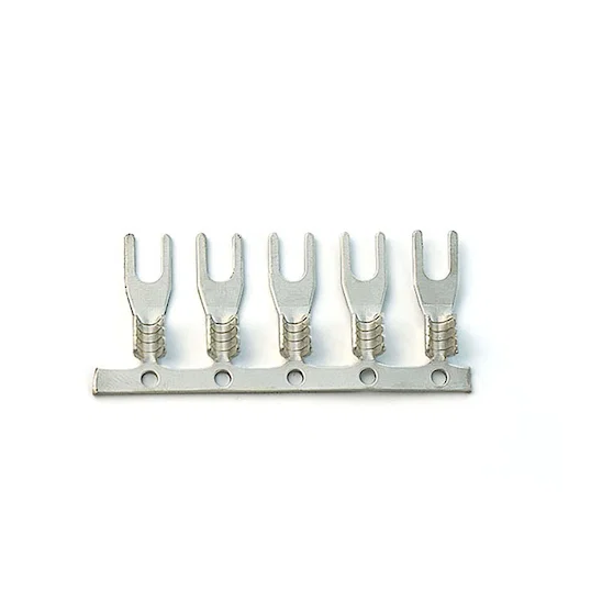 Měděné neizolované vidlicové koncovky s pláštěm