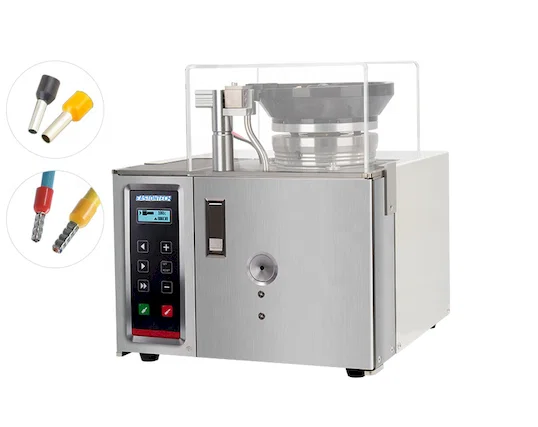 Stroj na krimpování volných trubičkových koncovek WPM-5-39 - Poloautomatický krimpovací stroj